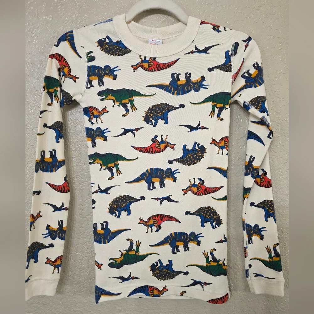 Hanna Andersson Organic Cotton Dinosaur Print Long Sleeve Tee